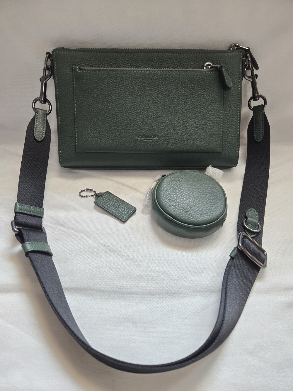 Coach Green Leather Crossbody